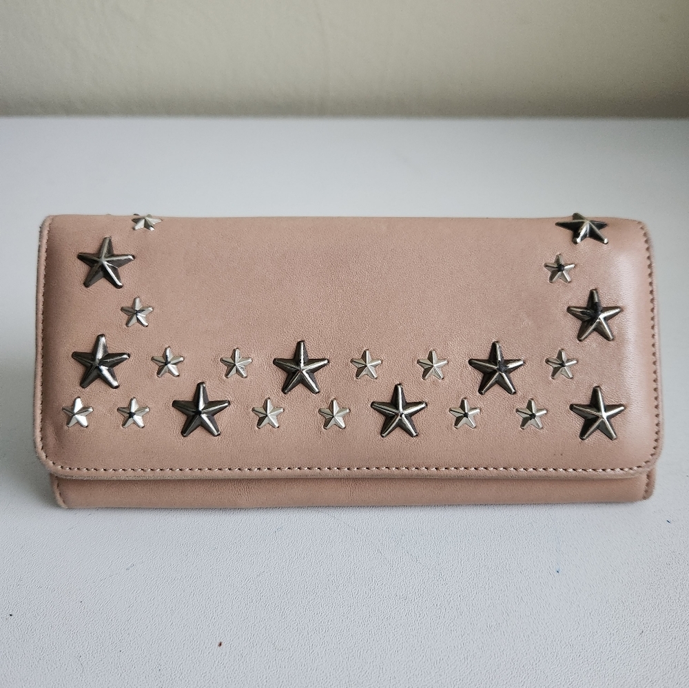 Jimmy Choo NINO Bifold Wallet Star Studded